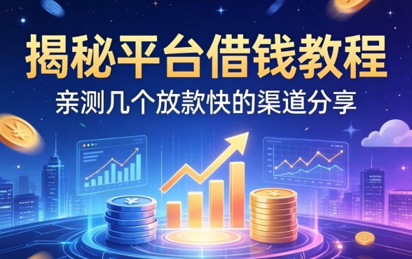 揭秘平台借钱教程：亲测几个放款快的渠道分享