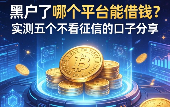 黑户了哪个平台能借钱？实测五个不看征信的口子分享