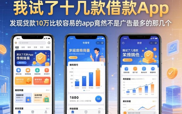 我试了十几款借款App，发现贷款10万比较容易的app竟然不是广告最多的那几个