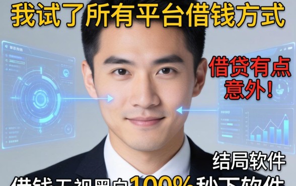 我试了所有平台借钱方式和借钱无视黑白100%秒下软件，结局有点意外