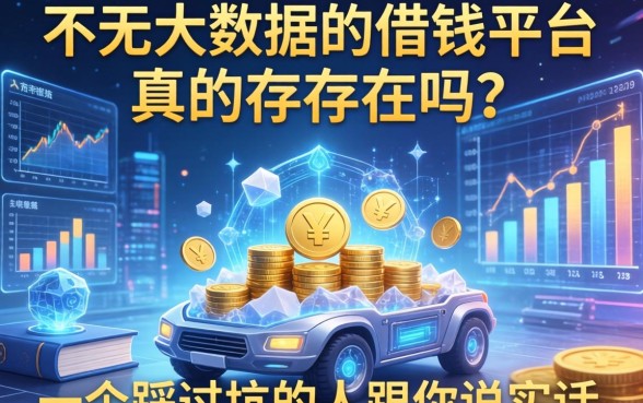 不看大数据的借钱平台真的存在吗？一个踩过坑的人跟你说实话