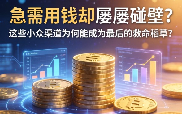 急需用钱却屡屡碰壁？这些小众渠道为何能成为最后的救命稻草？