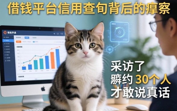 借钱平台信用查询背后的猫腻，我采访了30个人才敢说真话