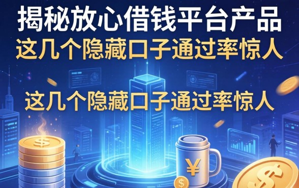 揭秘放心借钱平台产品，这几个隐藏口子通过率惊人