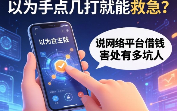以为手机点几下就能救急？说说网络平台借钱害处有多坑人