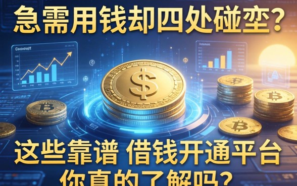 急需用钱却四处碰壁？这些靠谱的借钱开通平台你真的了解吗？