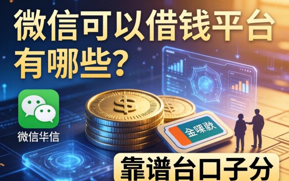 微信可以借钱平台有哪些？整理了几个靠谱的口子分享