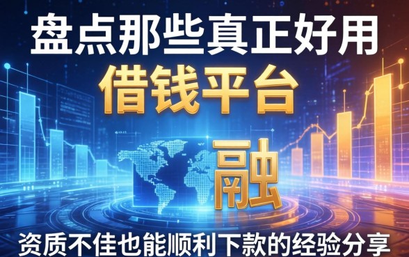 盘点那些真正好用的借钱平台，资质不佳也能顺利下款的经验分享