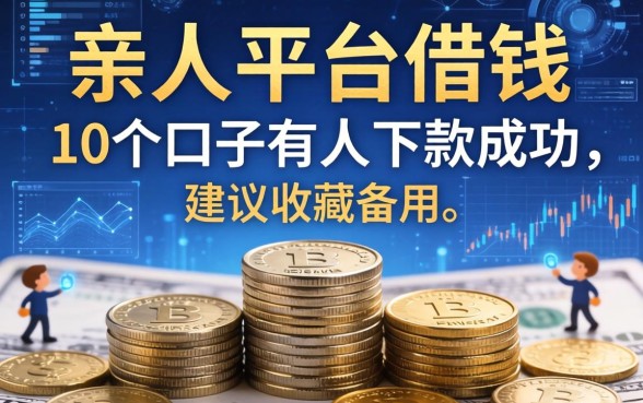 亲人平台借钱：这10个口子有人下款成功，建议收藏备用