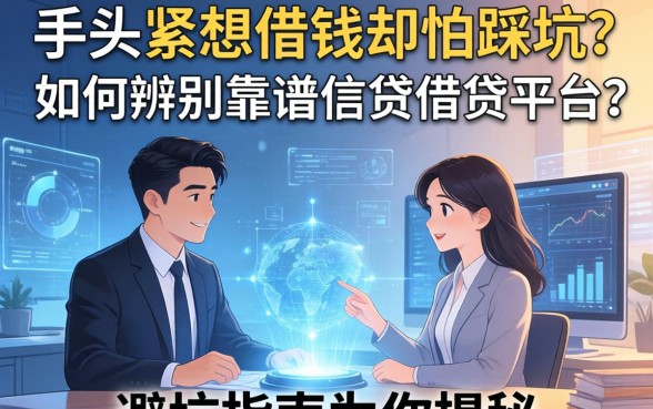 手头紧想借钱却怕踩坑？如何辨别靠谱的信贷借钱平台？这篇避坑指南为你揭秘