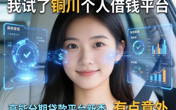 我试了铜川个人借钱平台和高能分期贷款平台新秀，结果有点意外