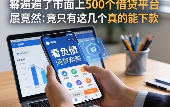我翻遍了市面上500个借钱平台，发现不看负债的网贷app竟然只有这几个真的能下款