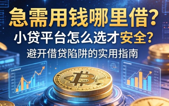 急需用钱哪里借？小贷平台怎么选才安全？避开借贷陷阱的实用指南