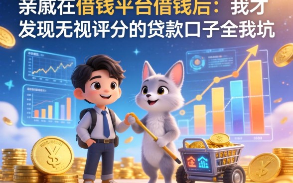 亲戚在借钱平台借钱后，我才发现无视评分的贷款口子全是坑