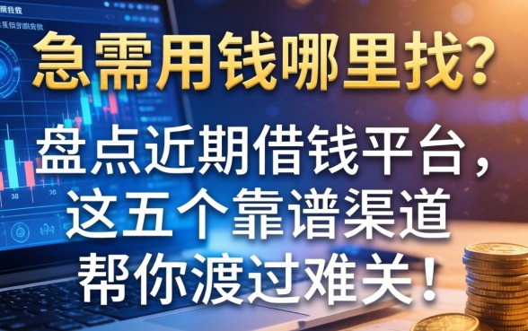急需用钱哪里找？盘点近期借钱的平台，这五个靠谱渠道帮你渡过难关！