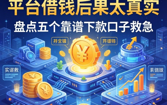 多个平台借钱后果太真实，盘点五个靠谱下款口子救急