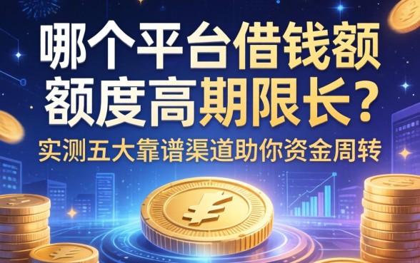 哪个平台借钱额度高期限长？实测五大靠谱渠道助你资金周转