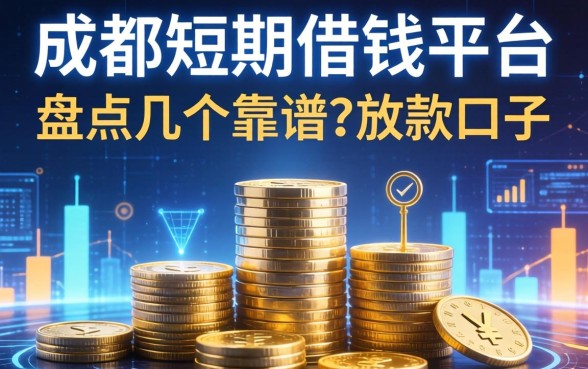 成都短期借钱平台有哪些？盘点几个靠谱的放款口子