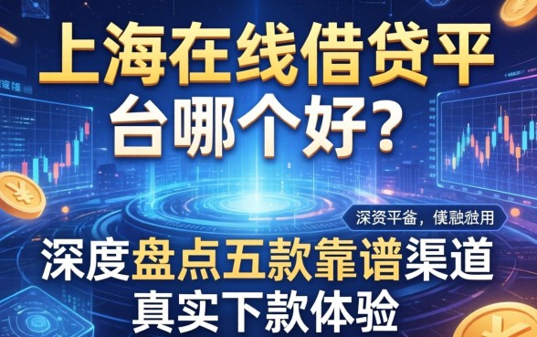 上海在线借钱平台哪个好？深度盘点五款靠谱渠道及真实下款体验