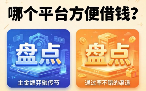 哪个平台方便借钱？盘点两个通过率不错的渠道