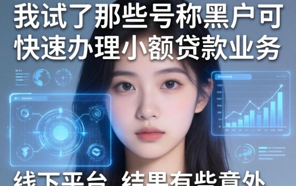 我试了那些号称黑户可快速办理小额贷款业务的线下平台，结果有些意外