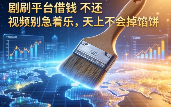 刷到平台借钱不还视频别急着乐，天上不会掉馅饼