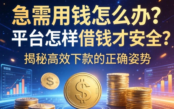 急需用钱怎么办？平台怎样借钱才安全？揭秘高效下款的正确姿势