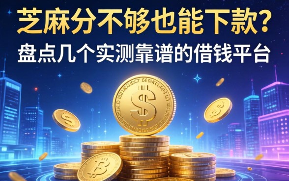 芝麻分不够也能下款？盘点几个实测靠谱的借钱平台