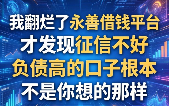 我翻烂了永善借钱平台，才发现征信不好负债高的口子根本不是你想的那样