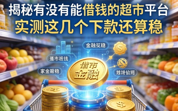 揭秘有没有能借钱的超市平台，实测这几个下款还算稳