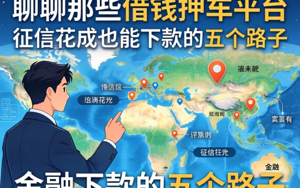 聊聊那些借钱押车平台：征信花成地图也能下款的五个路子