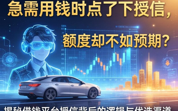 急需用钱时点了一下授信，额度却不如预期？揭秘借钱平台授信背后的逻辑与优选渠道