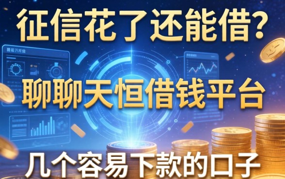 征信花了还能借？聊聊天恒借钱平台和几个容易下款的口子