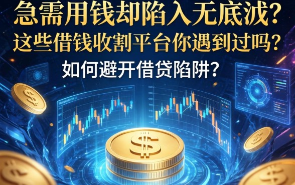 急需用钱却陷入无底洞？这些借钱收割平台你遇到过吗？如何避开借贷陷阱？