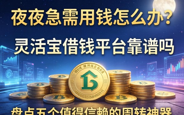 深夜急需用钱怎么办？灵活宝借钱平台靠谱吗？盘点五个值得信赖的周转神器