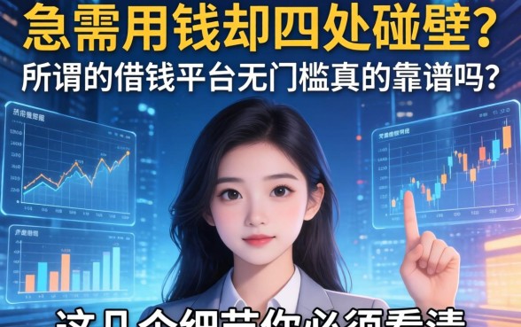 急需用钱却四处碰壁？所谓的借钱平台无门槛真的靠谱吗？这几个细节你必须看清