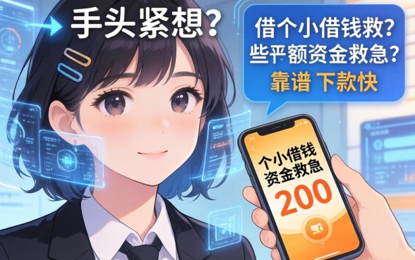 手头紧想借个小额资金救急？哪些借钱200平台靠谱且下款快？