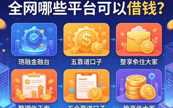 全网是哪些平台可以借钱？整理了五个靠谱口子分享给大家