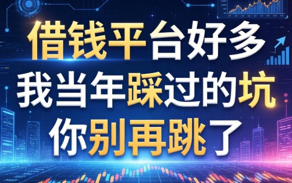 借钱平台好多，我当年踩过的坑你别再跳了