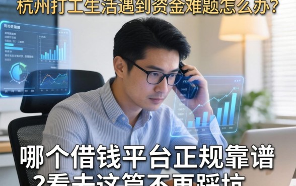 杭州打工生活遇到资金难题怎么办？哪个借钱平台正规靠谱？看完这篇不再踩坑