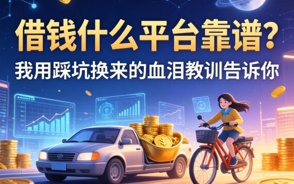 借钱什么平台靠谱？我用踩坑换来的血泪教训告诉你