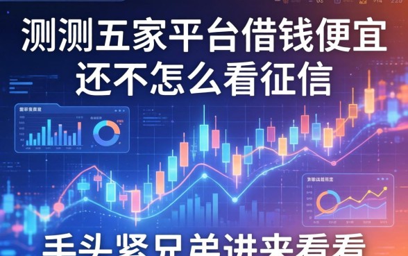 实测五家平台借钱便宜还不怎么看征信，手头紧的兄弟进来看看