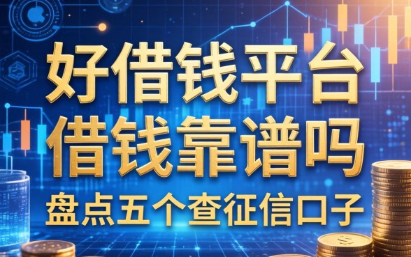 好借钱平台借钱靠谱吗，盘点五个不查征信的口子