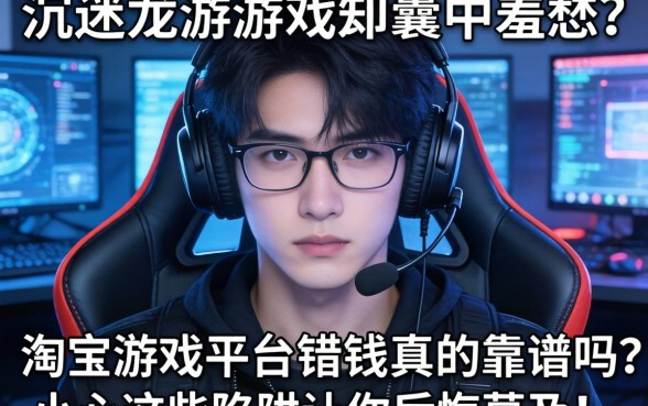 沉迷游戏装备却囊中羞涩？淘宝游戏平台借钱真的靠谱吗？小心这些陷阱让你后悔莫及！