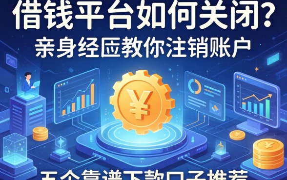 借钱平台如何关闭？亲身经历教你注销账户与五个靠谱下款口子推荐