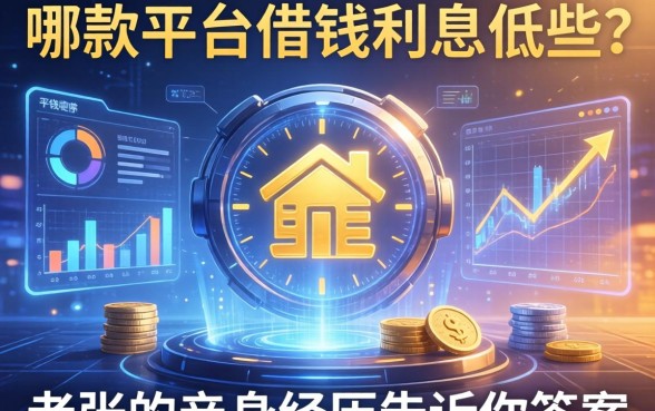 哪款平台借钱利息低些？老张的亲身经历告诉你答案