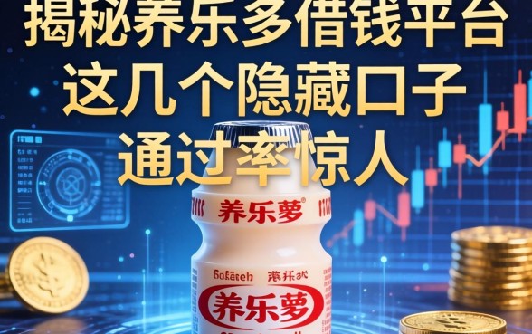 揭秘养乐多借钱平台：这几个隐藏口子通过率惊人