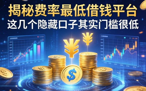 揭秘费率最低借钱平台：这几个隐藏口子其实门槛很低
