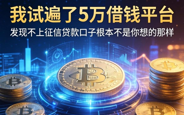 我试遍了5万借钱平台，发现不上征信的贷款口子根本不是你想的那样