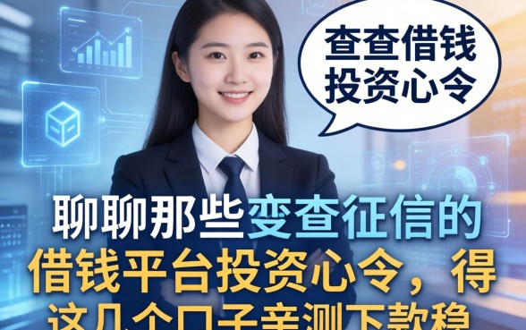 聊聊那些不查征信的借钱平台投资心得，这几个口子亲测下款稳